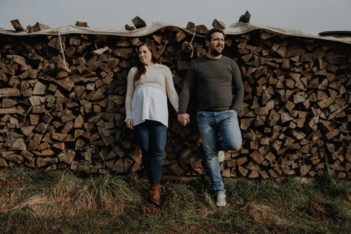 Winterliches Babybauchshooting im Januar