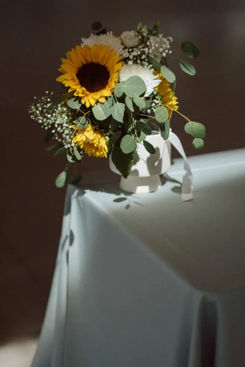 Sonnenblumen in der Vase